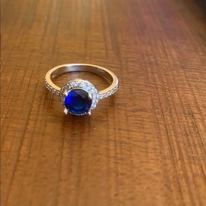 Blue fashion ring size 6!
